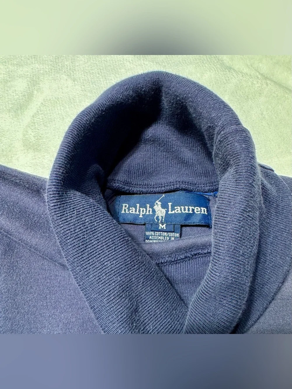 TWO Polo Ralph Lauren Pullovers Sweater with Turtleneck/Hooded Shirt Long Sleeve